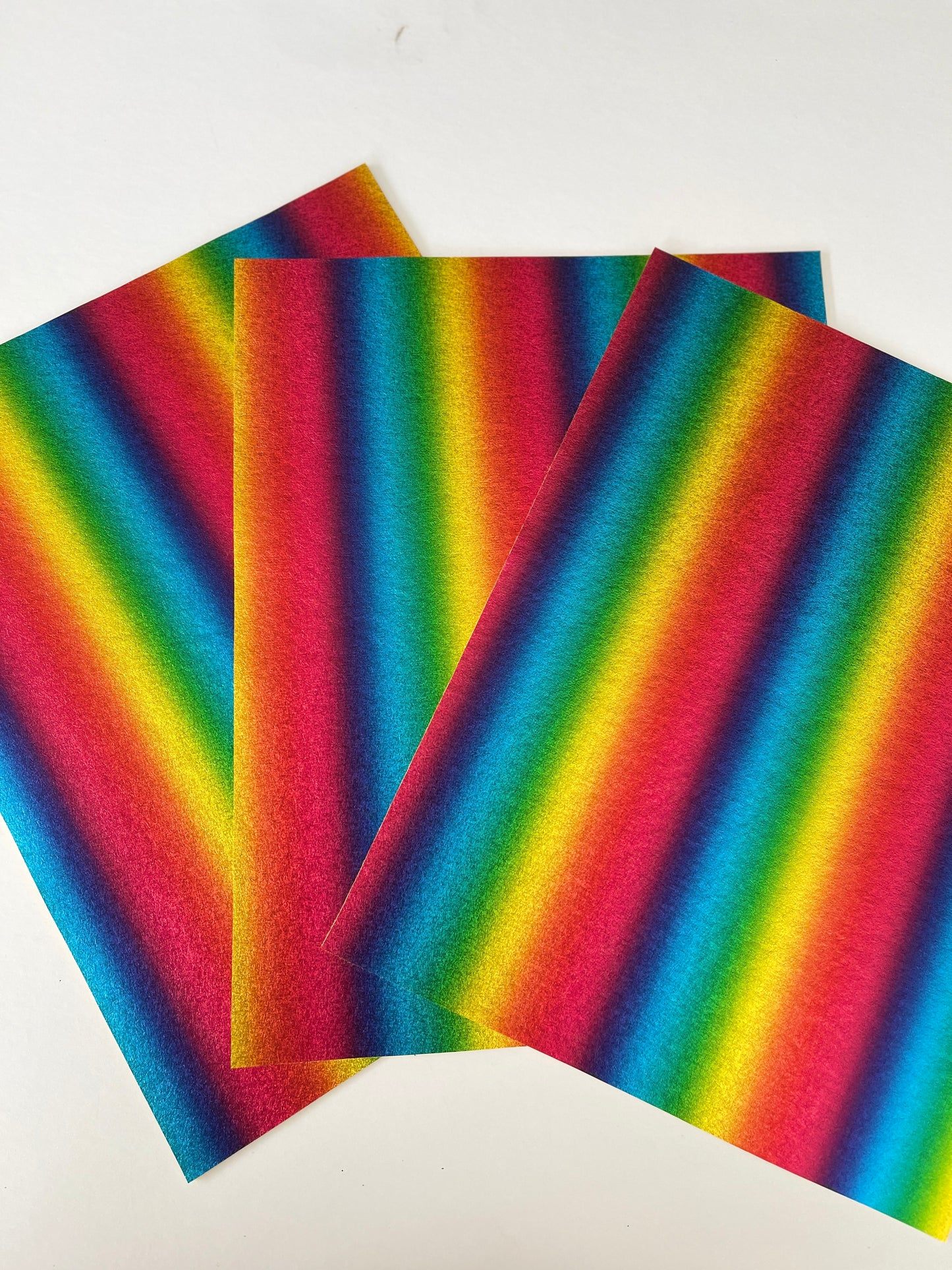 100% Wool Metallic Felt - 15cm x 24cm