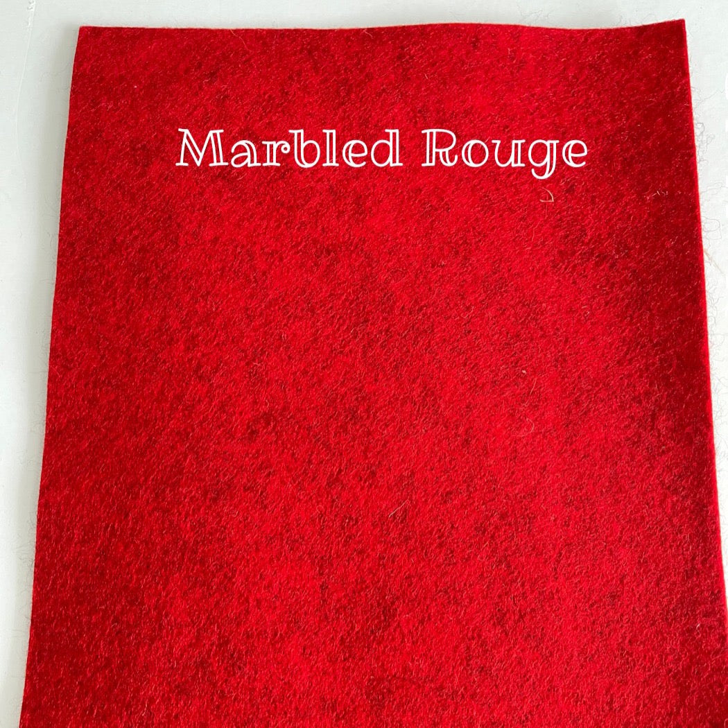100% Wool Felt - Marbled Felt
