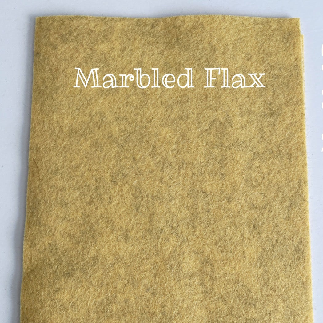 100% Wool Felt - Marbled Felt
