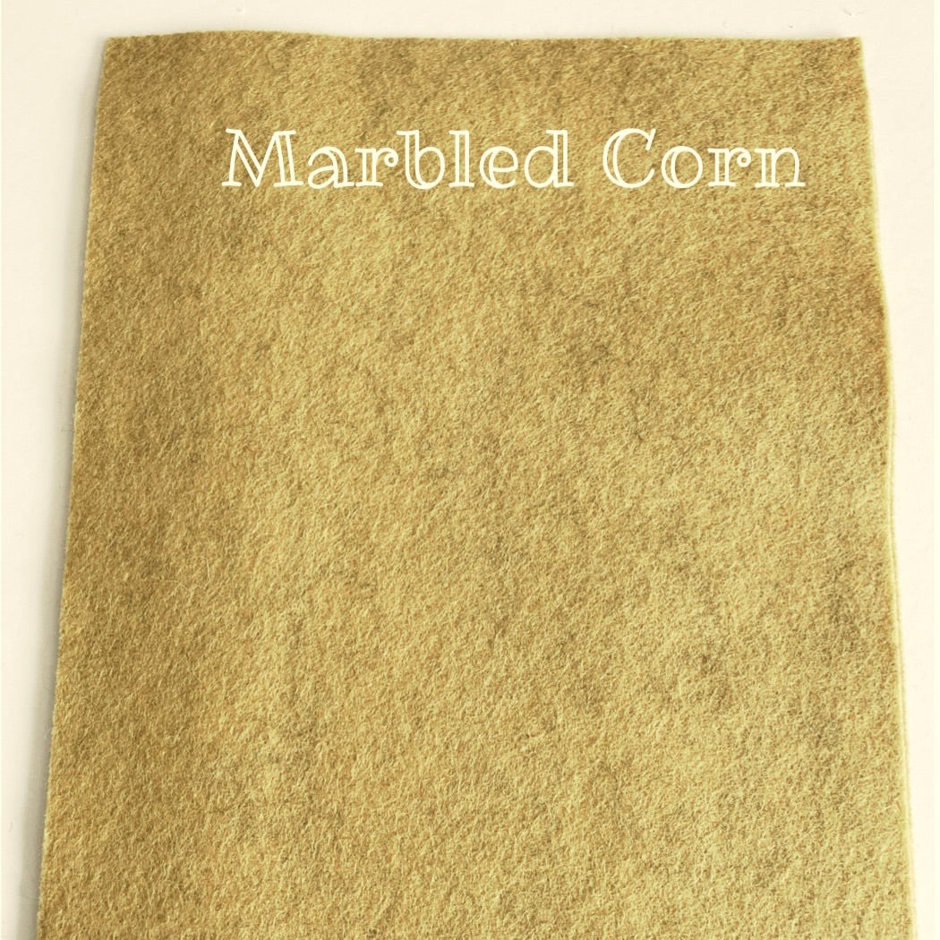 100% Wool Felt - Marbled Felt