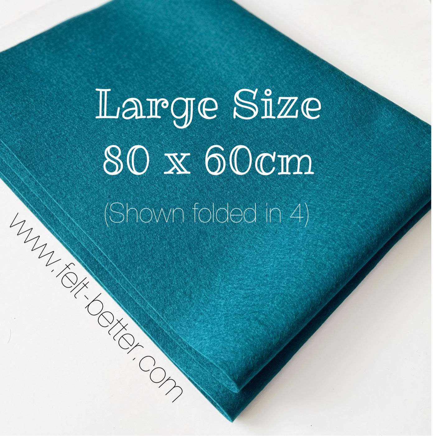 NEW SIZE LARGE - 100% Wool Felt  -  80cm x 60 cm