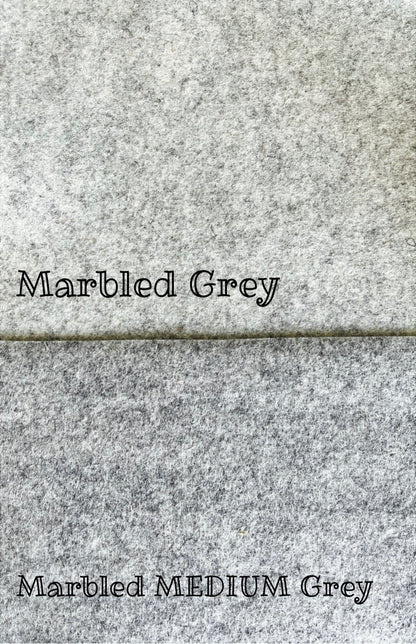 100% Wool Felt - Marbled Felt