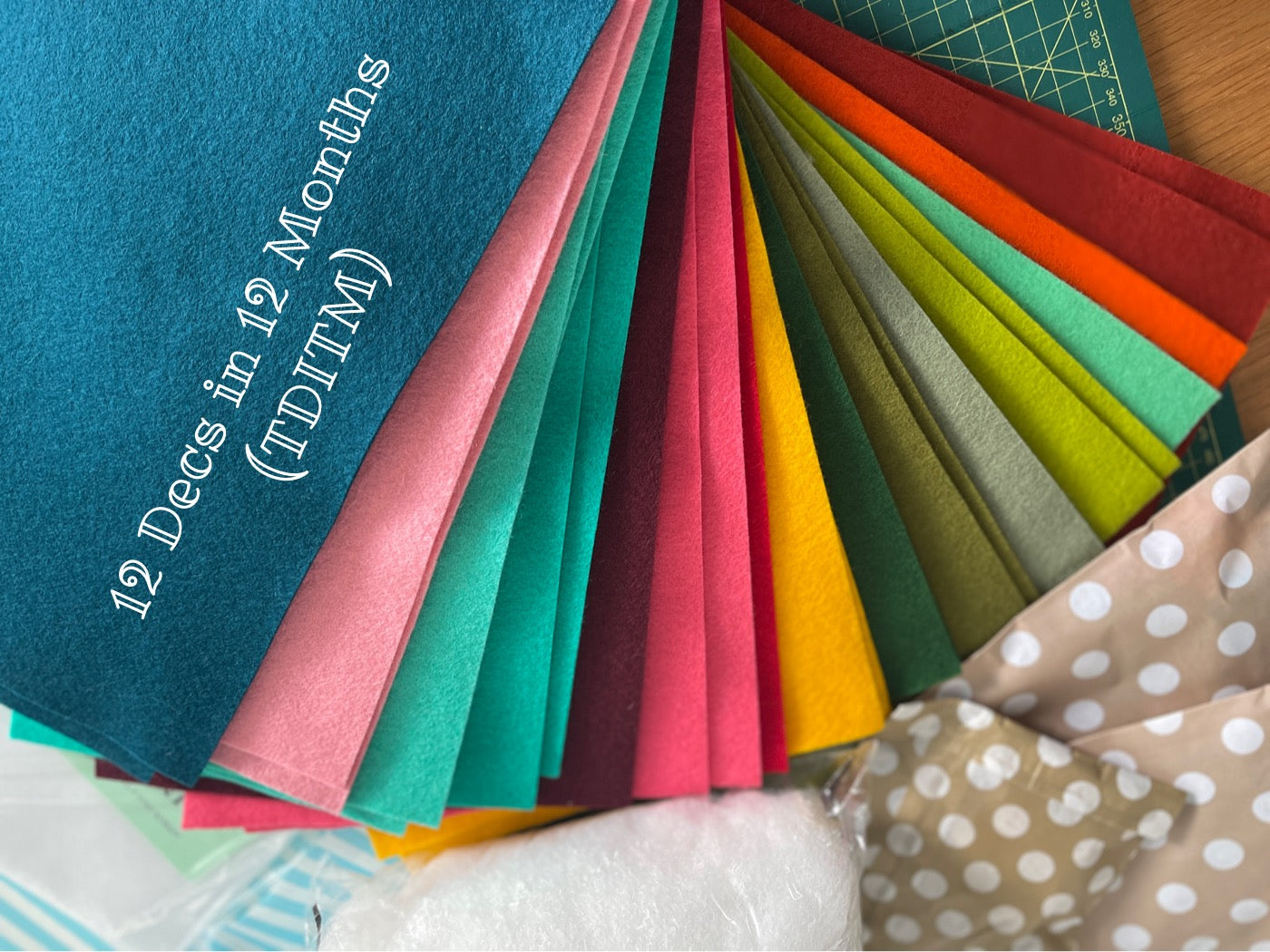 Supply kit for mmmcrafts 'Twelve day ornament set" by Larissa Holland