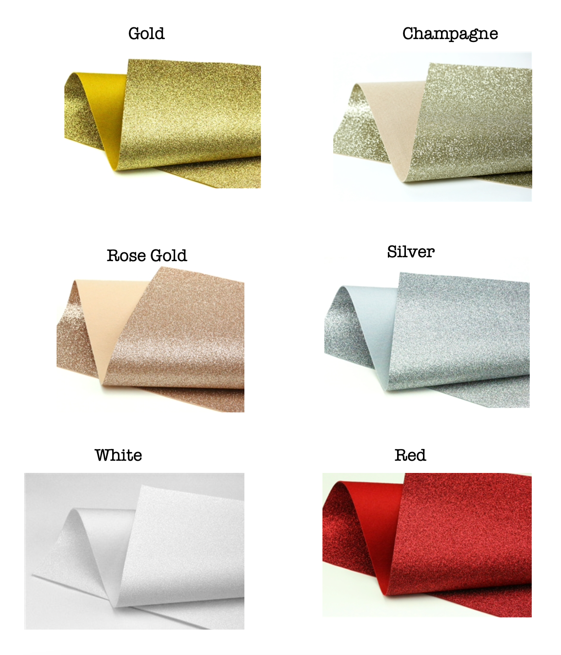 Glitter Felt - 9.5" x 12" Bonded Glitter doesnt shed