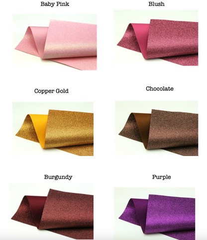 Glitter Felt - 9.5" x 12" Bonded Glitter doesnt shed