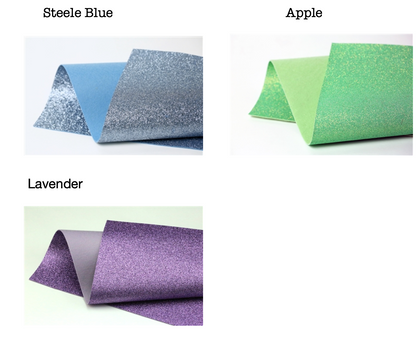 Glitter Felt - 9.5" x 12" Bonded Glitter doesnt shed